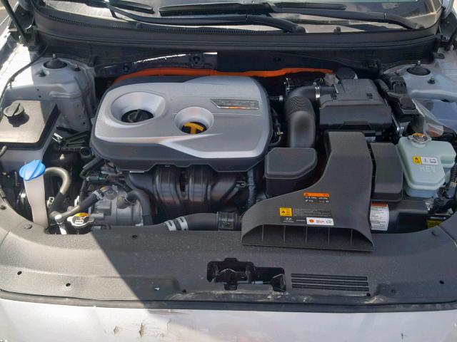 KMHE24L34KA091649 - 2019 HYUNDAI SONATA HYB SILVER photo 7