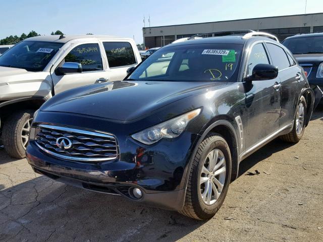 JNRAS18W99M154337 - 2009 INFINITI FX35 BLACK photo 2