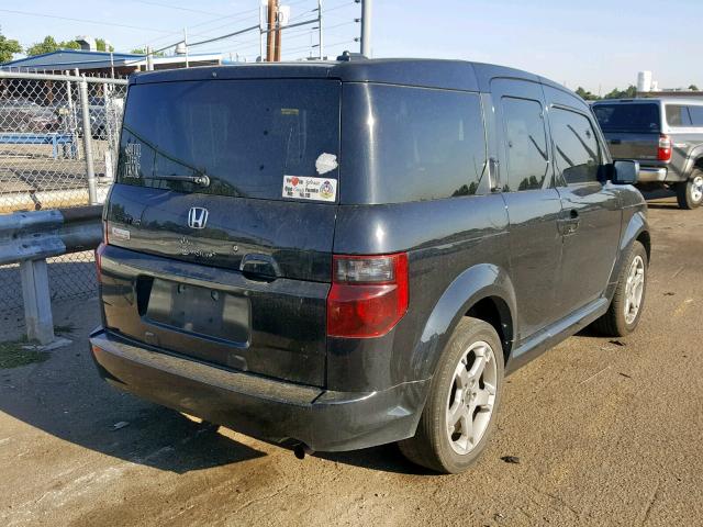 5J6YH189X7L002328 - 2007 HONDA ELEMENT SC BLACK photo 4