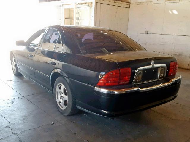 1LNHM86S8YY911491 - 2000 LINCOLN LS BLACK photo 3