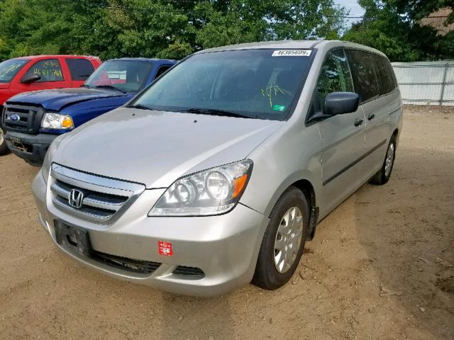 5FNRL382X6B107783 - 2006 HONDA ODYSSEY LX SILVER photo 2