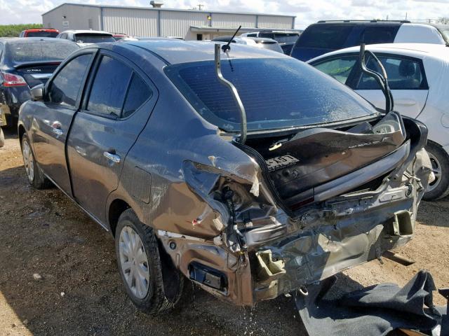 3N1CN7AP1FL846574 - 2015 NISSAN VERSA S CHARCOAL photo 3