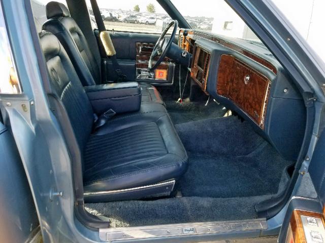 1G6DW54E6MR713993 - 1991 CADILLAC BROUGHAM BLUE photo 5