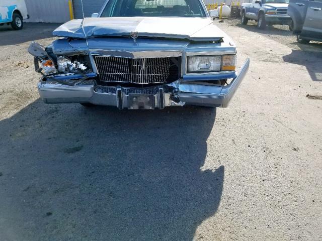 1G6DW54E6MR713993 - 1991 CADILLAC BROUGHAM BLUE photo 9