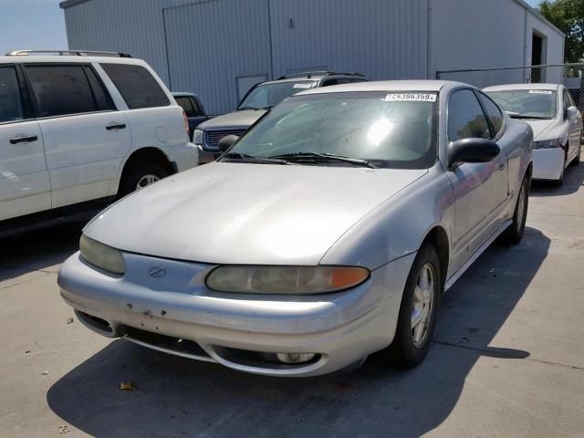 1G3NL12F04C156614 - 2004 OLDSMOBILE ALERO GL SILVER photo 2