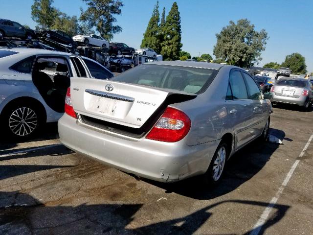 4T1BF30K24U580470 - 2004 TOYOTA CAMRY LE SILVER photo 4