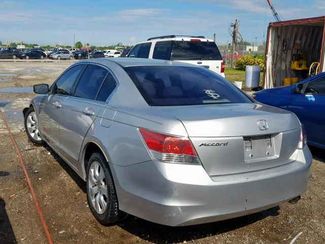 JHMCP26858C075626 - 2008 HONDA ACCORD EXL SILVER photo 3