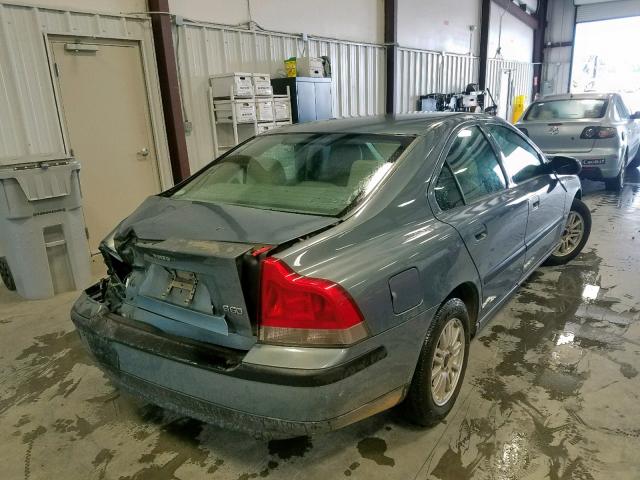 YV1RS61T132261184 - 2003 VOLVO S60 BLUE photo 4