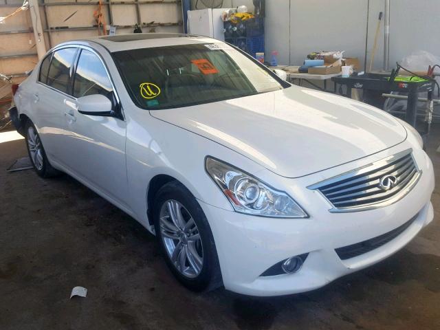 JN1CV6APXDM712658 - 2013 INFINITI G37 BASE WHITE photo 1