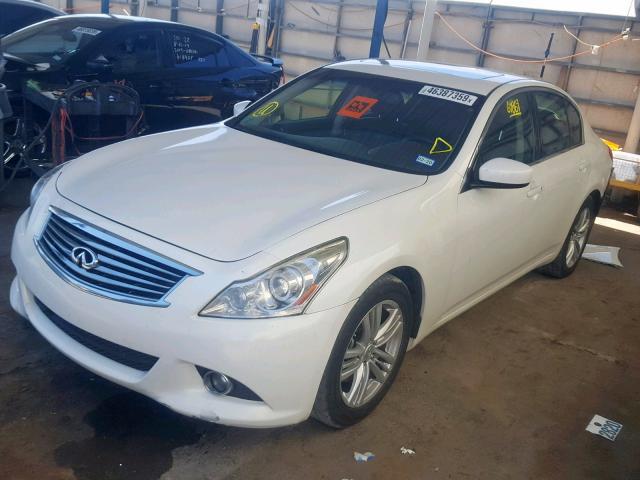 JN1CV6APXDM712658 - 2013 INFINITI G37 BASE WHITE photo 2