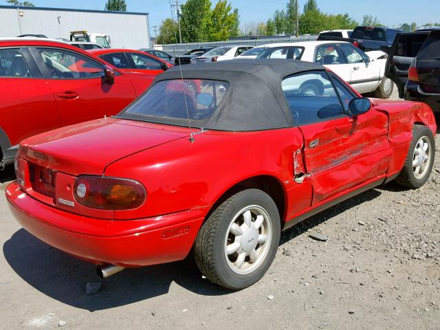 JM1NA3512N0315640 - 1992 MAZDA MX-5 MIATA RED photo 4