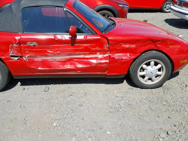 JM1NA3512N0315640 - 1992 MAZDA MX-5 MIATA RED photo 9