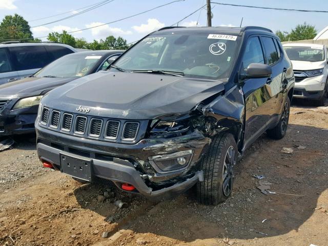 3C4NJDDB4KT765739 - 2019 JEEP COMPASS TR BLACK photo 2