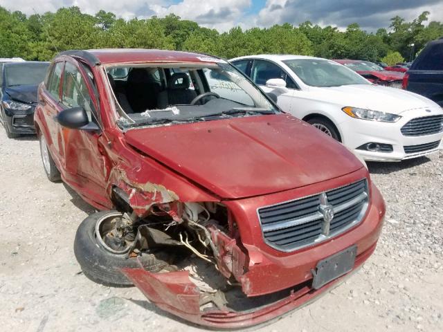 1B3HB48B87D163011 - 2007 DODGE CALIBER SX BURGUNDY photo 1