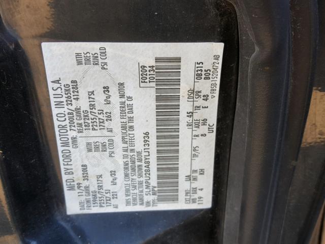 5LMPU28A8YLJ13936 - 2000 LINCOLN NAVIGATOR 黑色 照片 10