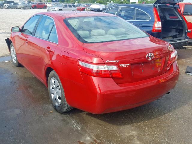 4T1BE46K59U301245 - 2009 TOYOTA CAMRY BASE RED photo 3