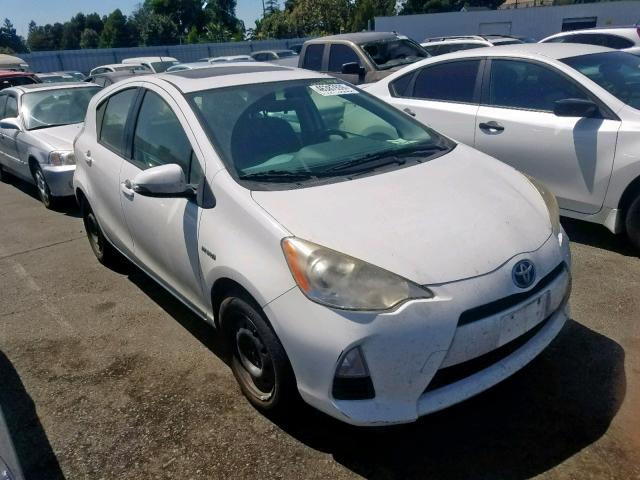 JTDKDTB3XC1004478 - 2012 TOYOTA PRIUS C WHITE photo 1