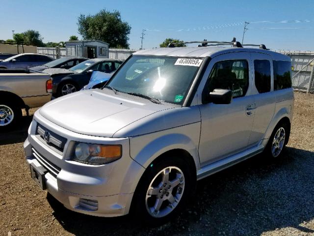 5J6YH18987L000268 - 2007 HONDA ELEMENT SC SILVER photo 2