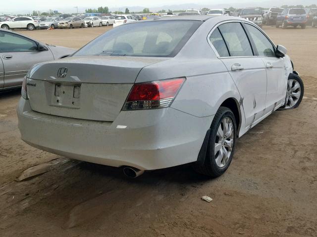 1HGCP26838A010045 - 2008 HONDA ACCORD EXL WHITE photo 4