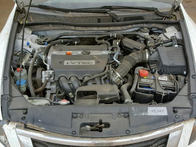 1HGCP26838A010045 - 2008 HONDA ACCORD EXL WHITE photo 7