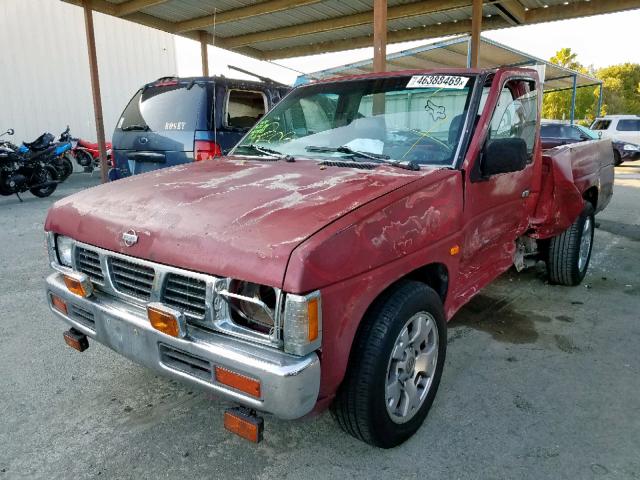 1N6SD11S6VC340923 - 1997 NISSAN TRUCK BASE RED photo 2