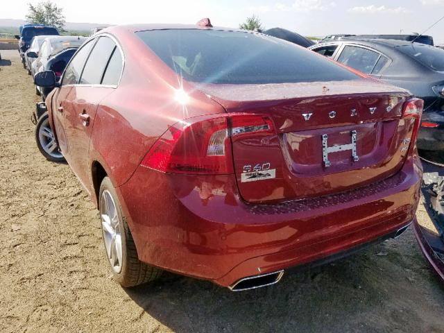 YV1612TK8F1343832 - 2015 VOLVO S60 PREMIE RED photo 3