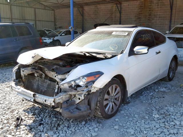 1HGCS22898A017568 - 2008 HONDA ACCORD EXL WHITE photo 2