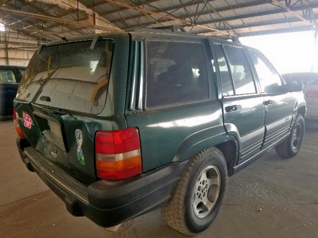 1J4FX58SXWC233006 - 1998 JEEP GRAND CHER GREEN photo 4