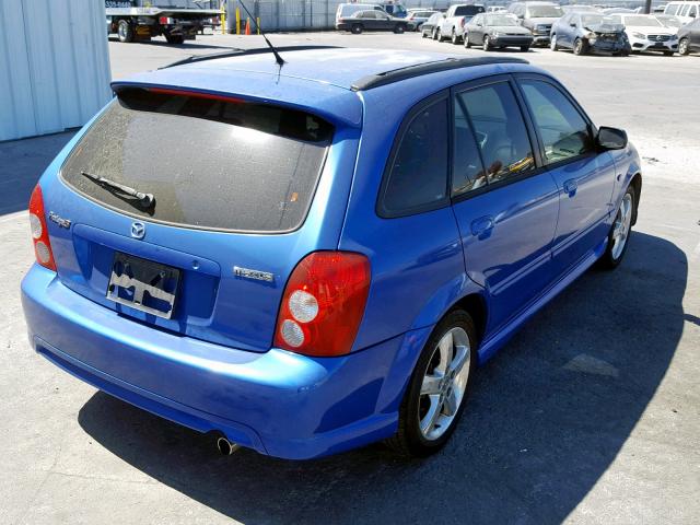 JM1BJ246231170293 - 2003 MAZDA PROTEGE PR BLUE photo 4