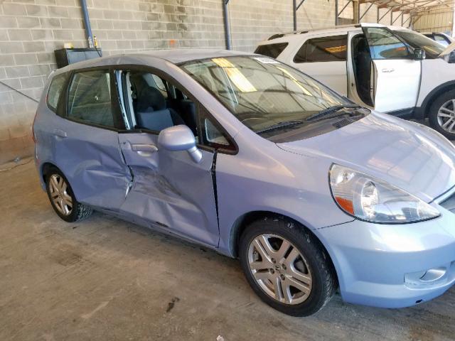 JHMGD38648S005259 - 2008 HONDA FIT SPORT BLUE photo 9