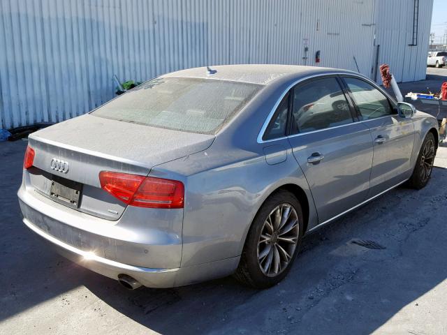 WAURVAFD6BN010902 - 2011 AUDI A8 L QUATT SILVER photo 4