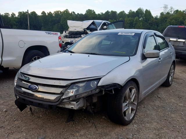 3FAHP0KC2BR289638 - 2011 FORD FUSION SPO SILVER photo 2