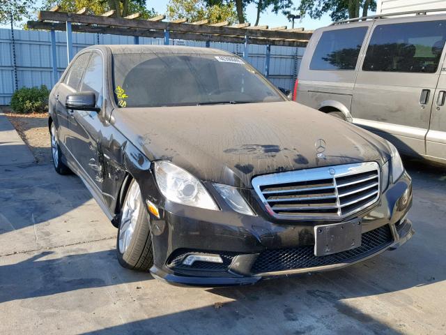 WDDHF2EB3BA351043 - 2011 MERCEDES-BENZ E 350 BLUE BLACK photo 1