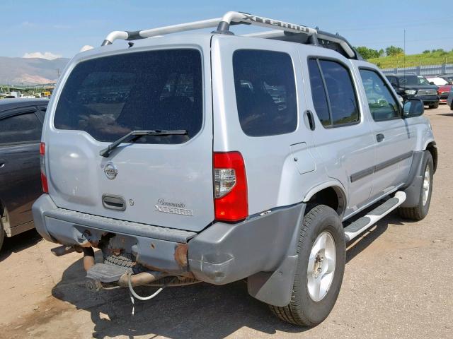 5N1ED28T03C637702 - 2003 NISSAN XTERRA XE SILVER photo 4