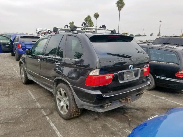 5UXFB33512LH36347 - 2002 BMW X5 4.4I BLACK photo 3