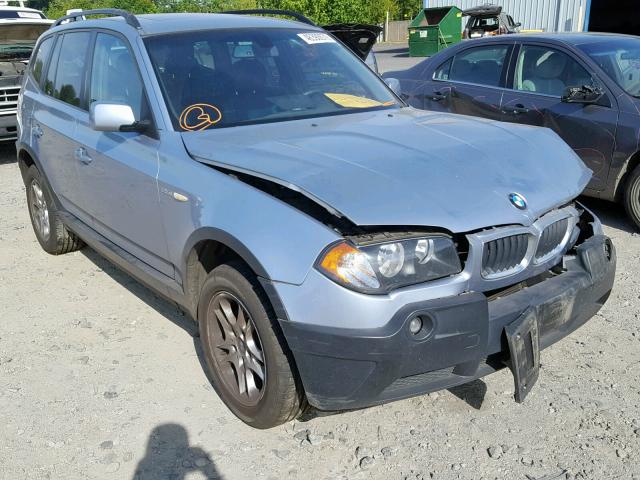 WBXPA73455WC48225 - 2005 BMW X3 2.5I SILVER photo 1