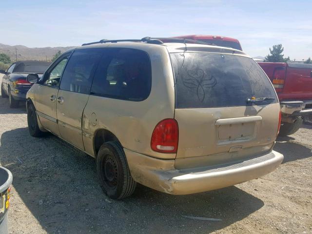 1C4GP44G2YB566489 - 2000 CHRYSLER TOWN & COU BEIGE photo 3