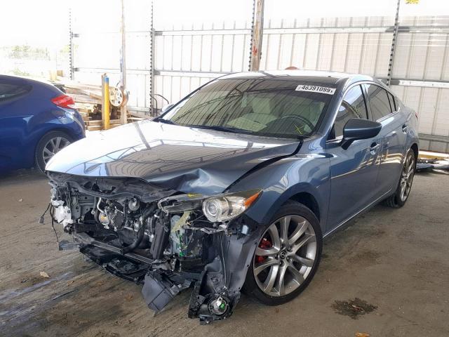 JM1GJ1W64E1146240 - 2014 MAZDA 6 GRAND TO BLUE photo 2