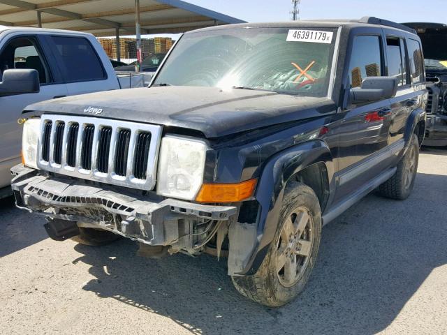 1J8HG48N68C154009 - 2008 JEEP COMMANDER შავი ფოტო 2