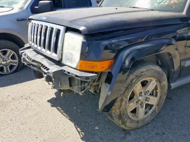 1J8HG48N68C154009 - 2008 JEEP COMMANDER შავი ფოტო 9