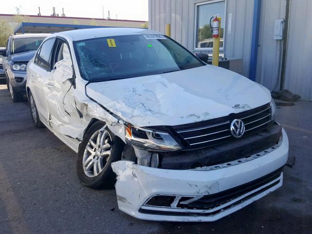 3VW2K7AJ5FM354683 - 2015 VOLKSWAGEN JETTA BASE WHITE photo 1