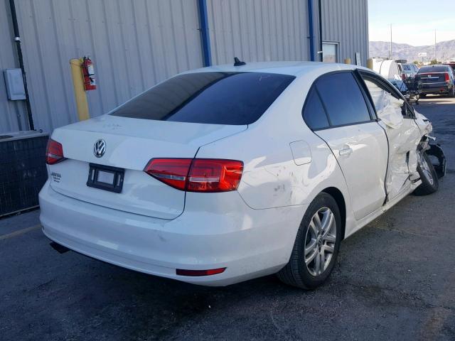 3VW2K7AJ5FM354683 - 2015 VOLKSWAGEN JETTA BASE WHITE photo 4