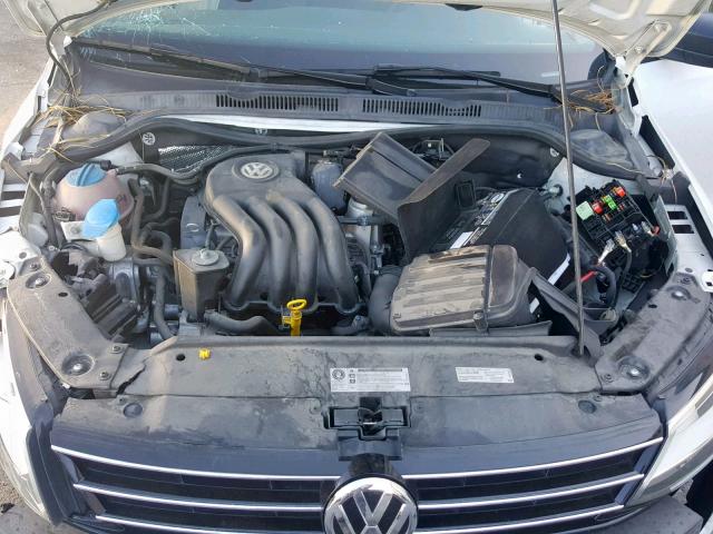 3VW2K7AJ5FM354683 - 2015 VOLKSWAGEN JETTA BASE WHITE photo 7