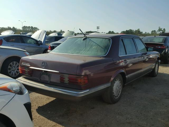 WDBCB25D2HA329284 - 1987 MERCEDES-BENZ 300 SDL MAROON photo 4