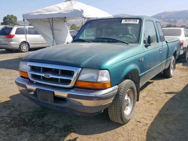 1FTYR14X3WPB10756 - 1998 FORD RANGER SUP GREEN photo 2