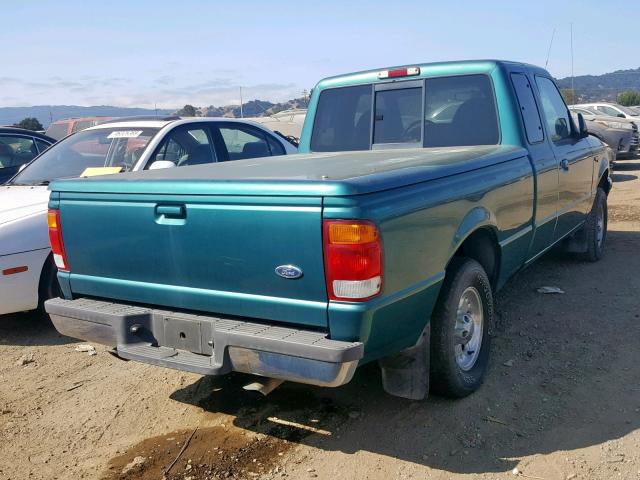 1FTYR14X3WPB10756 - 1998 FORD RANGER SUP GREEN photo 4