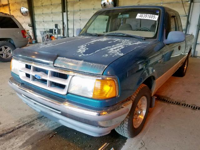 1FTCR14U9RPA97855 - 1994 FORD RANGER SUP GREEN photo 2