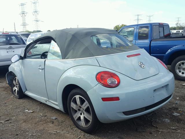 3VWRF31Y56M312765 - 2006 VOLKSWAGEN NEW BEETLE Mavi foto 3