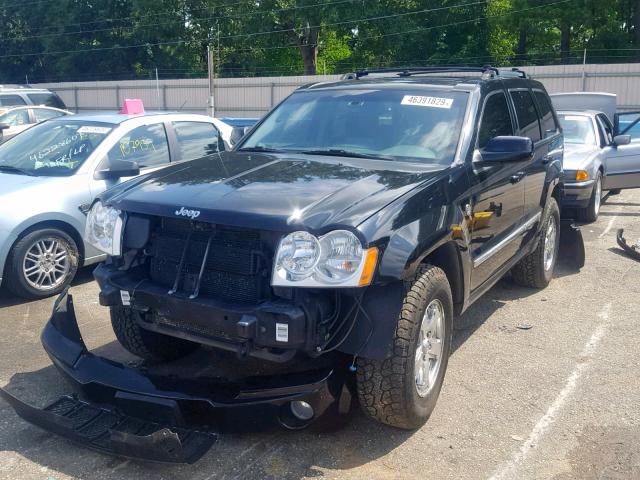 1J8HR68207C555291 - 2007 JEEP GRAND CHER BLACK photo 2