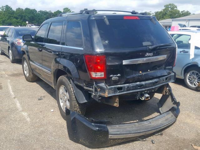 1J8HR68207C555291 - 2007 JEEP GRAND CHER BLACK photo 3